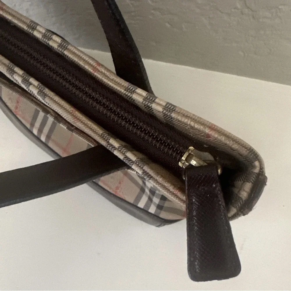 Vintage Burberry Nova Check Mini Tote Bag Beige Brown Y2K - Picture 10 of 15